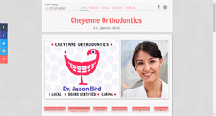 Desktop Screenshot of cheyenne-orthodontics.com