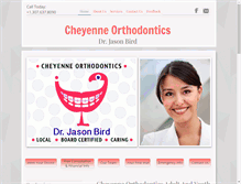 Tablet Screenshot of cheyenne-orthodontics.com